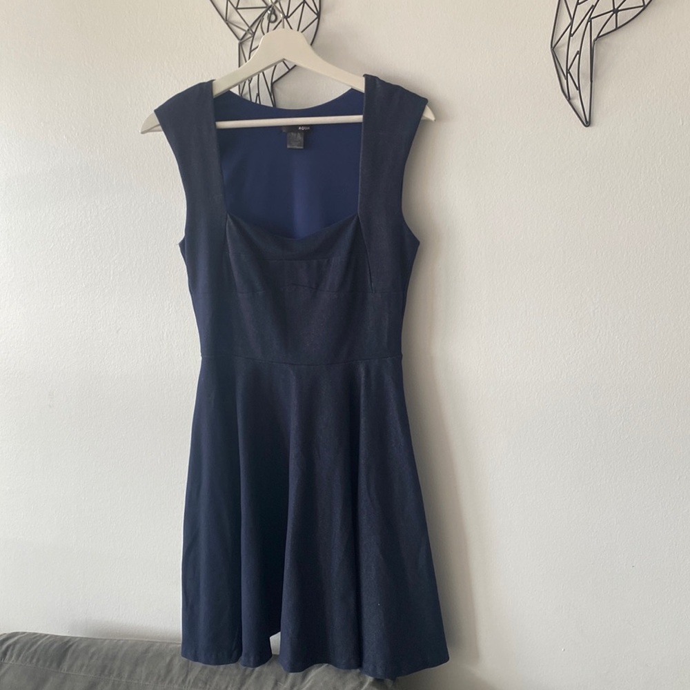 Aqua midi dress